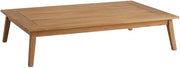 Brown Fontana Outdoor Coffee Table, Teak Wood, Midcentury Modern, Scandinavian, Contemporary, Lightweight 31.97 Lbs