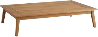 Brown Fontana Outdoor Coffee Table, Teak Wood, Midcentury Modern, Scandinavian, Contemporary, Lightweight 31.97 Lbs