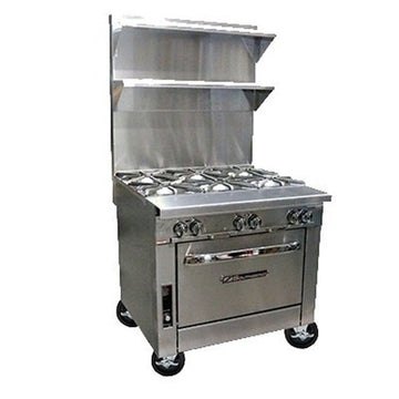 Platinum Heavy Duty 36" Gas Range w/ (6) by Southbend – 36 inches, 2.8 cubic_feet, Iron, Silver, Model P36D-BBB-SU