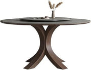 Mesa de Comedor Nordic Rock Plate Dining Table Round with Turntable Home Living Room Party Mesa de Comedor