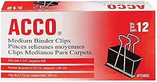 ACCO Brands Acco Binder Clips 5/8 In.