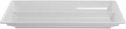 HUBERT Cold Food Bar Pan Full Size Divided White Melamine - 21 1/2 L x 13" W x 2" H