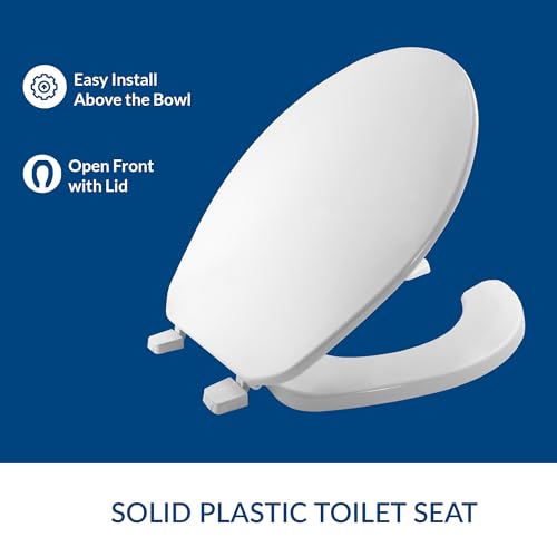 Bemis Round (Pack of 2) / White / Open Front Toilet Seats