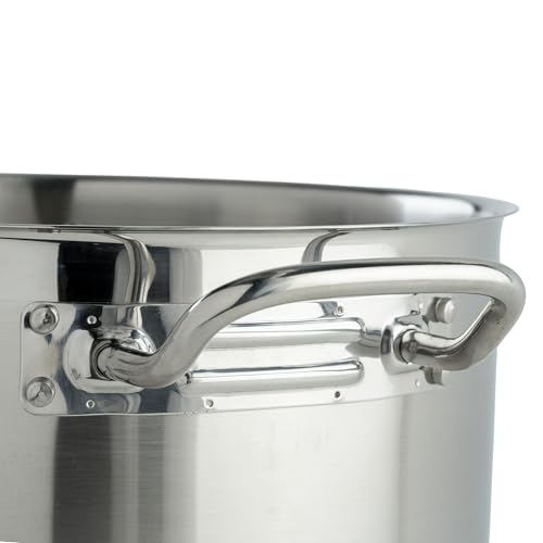 Winco 12 Quarts / Pot With Cover / Silver Stockpots
