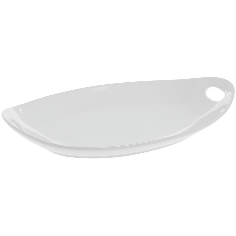 Oval Platter w/ Handle by BIA Cordon Bleu – 15 inches, Porcelain, White, Model VZS-003