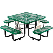 Global Industrial Green / 81D x 81W x 29.5H in / Industrial Picnic Tables