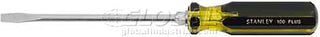 Stanley 66-013 100 Plus Standard Slotted Tip Screwdriver, 5/16-Inch X 8-Inch