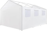 King Canopy 10ft x 20ft Greenhouse Sidewall Kit w/Screens, 2 Sides w/Screen Windows, 2 Zippered Ends, 50 bungees, polyethylene, Fits 10ft 8in x 20ft Frames, Frame and Cover not Included, Opaque