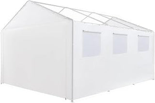King Canopy 10ft x 20ft Greenhouse Sidewall Kit w/Screens, 2 Sides w/Screen Windows, 2 Zippered Ends, 50 bungees, polyethylene, Fits 10ft 8in x 20ft Frames, Frame and Cover not Included, Opaque