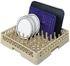 Full-Size Dishwasher Plate/Tray Rack - Open Bottom and Side, Black