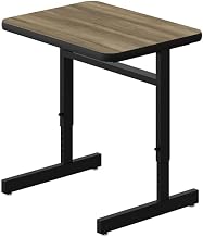 Correll Adjustable Height High-Pressure Computer/Student Desks Brown Wood Laminate