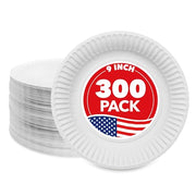 Stock Your Home 300 Count (Pack of 1) / White / Casual Plates