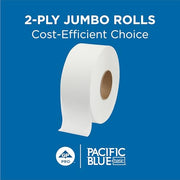 Georgia-Pacific 1000 Feet (Pack of 8) / Pacific Blue Basic / White Paper & Plastic