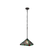 CH3T359BM12-DP1 Mini Pendant by Chloe Lighting – exact color of each glass piece may vary due to each piece being hand crafted