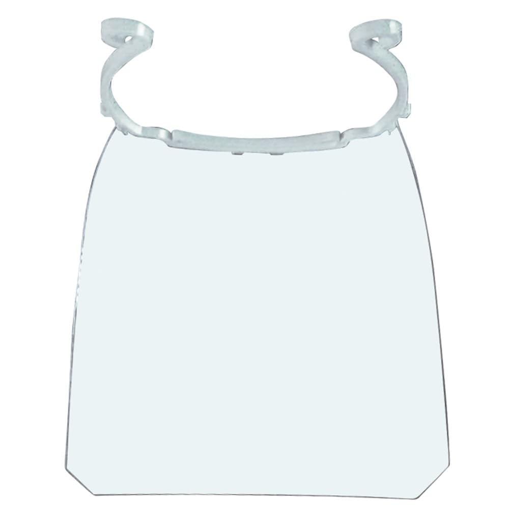 Germ Guard Visor Face Shield w/Poly Headband - 9" x 9" by San Jamar / CFS Brands – 1 Count (Pack of 1), Plastic, Clear, Model GG10001