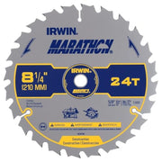 IRWIN 8-1/4" 24T / Marathon / Silver Circular Saw Blades