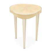 Camellia Caramel Field Chairside Table by Michael Amini – Solid; Manufactured Wood, Caramel, Model N9090206-134