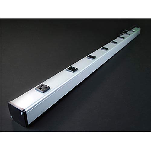 Multi-Outlet Power Unit by Wiremold – 48"L x 2"W x 1.75"H, Aluminum, Gray, Model UL403BD*