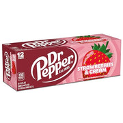 Dr Pepper Strawberries and Cream / 12 Fl Oz (Pack of 12) / 1 Soft Drinks