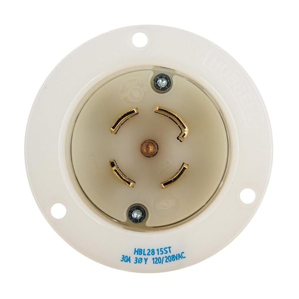 Locking Device FLANGED Inlet by Hubbell – Metal, See Image, Model 68162