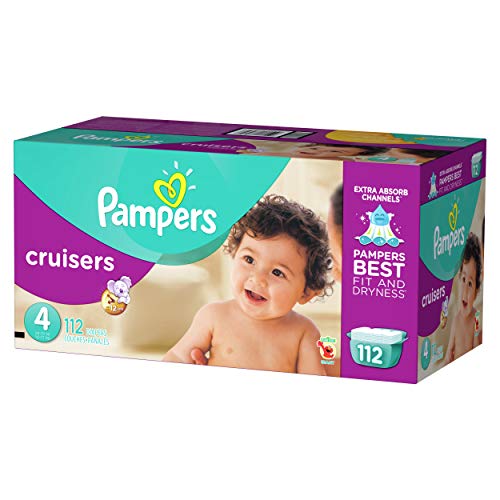 Pampers Size 4 (112 Count) / 112.0 / Multicolor Disposable Diapers