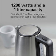 Hamilton Beach Commercial 1.1 Quarts / Silver / 1.0 liters Electric Kettles