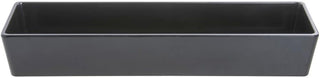 HUBERT Modular Food Bar Pan 1/2 Size Long Black Melamine - 19 3/8" L x 5 4/5" W x 3" H