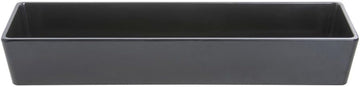 HUBERT Modular Food Bar Pan 1/2 Size Long Black Melamine - 19 3/8" L x 5 4/5" W x 3" H
