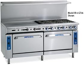 Imperial Commercial Restaurant Range 72" Griddle With 2 Standard Ovens Propane Model Ir-G72