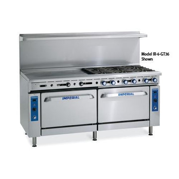 Commercial Restaurant Range 72" Griddle With 2 Standard Ovens Propane Model by Imperial – Iron, Model IR-G72