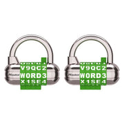 Master Lock Green / 2 Pack / 2 Pack; Green Combination Padlocks