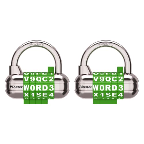 Master Lock Green / 2 Pack / 2 Pack; Green Combination Padlocks