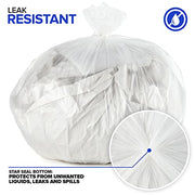 Stock Your Home 50 Count (Pack of 4) / 4 Gallon / Clear Trash Bags