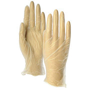 Disposable Vinyl Gloves Light Powder by HUBERT – Medium, Polyvinyl Chloride, Model WWV-PM