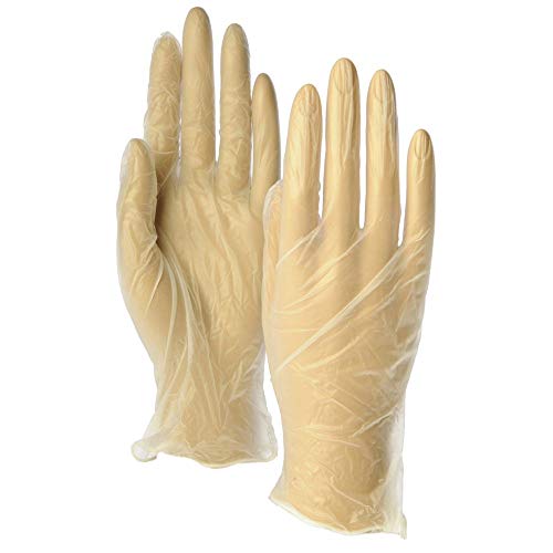 Disposable Vinyl Gloves Light Powder by HUBERT – Medium, Polyvinyl Chloride, Model WWV-PM