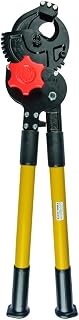 KLEIN TOOLS 63700 Heavy Duty Forged Ratcheting Cutter, Heat Treated with 24-Inch Handles and Shear-Type Blades