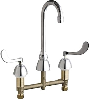 Chicago Faucets Chicago Faucet Company Widespread Hospital Lead Free Faucet, Chrome