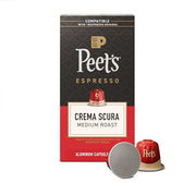 Peet's Coffee Crema Scura / 10 Count (Pack of 1) / Crema Scura (Intensity 9) Single-Serve Capsules & Pods