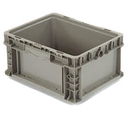 Straight Wall Container Solid by Monoflo – Plastic, Gray, Model NRSO1215-07
