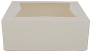 Southern Champion Tray 24223 Paperboard White Window Bakery Box – 10-1/4" Length x 8" Width x 4" Height (Case of 200)