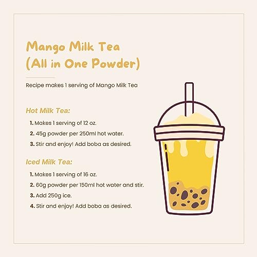 Bossen Mango / 35.2 Ounce (Pack of 1) / 1 Bubble Tea Kits