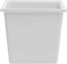 HUBERT SmartFit 1/6 Size White Melamine Cold Food Pan - 6 1/5"L x 6 7/10"W x 6"D