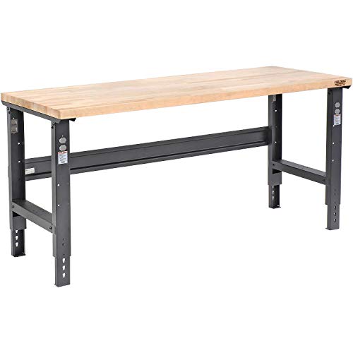 Global Industrial Black/Maple / 30"L x 72"W x 3"H / Industrial Workbenches