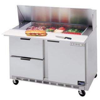 Beverage-Air Commercial Food Prep Tables 48" by Beverage Air – 13.9 cubic_feet, Model SPED48-18M-2