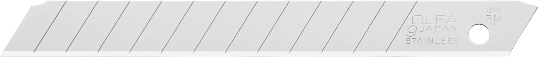 OLFA 9mm Stainless Snap-Off Blades (AB-50S) - Rust-Resistant, 50 Blades