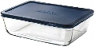 Anchor Hocking 11 Cup Rectangular Glass Bakeware Dish W/blue Lid 85914L10X