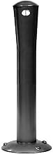 Global Industrial Outdoor Ashtray, Aluminum, 29" H, 4/9 Gallon, Black, Rainproof, Rust Resistant, Weather Resistant, 10" Base, Tie-Down Lug