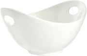 10 Strawberry Street Whittier 7.75"/16 Oz Curve Bowl with Cut-Outs, Set of 4, White