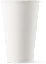 [1000 COUNT]Harvest Pack 16 oz White Single Wall Disposable Paper Cups - Hot Drinks Water Coffee Tea Cocoa Cafe Cappuccino Espresso Latte Chocolate
