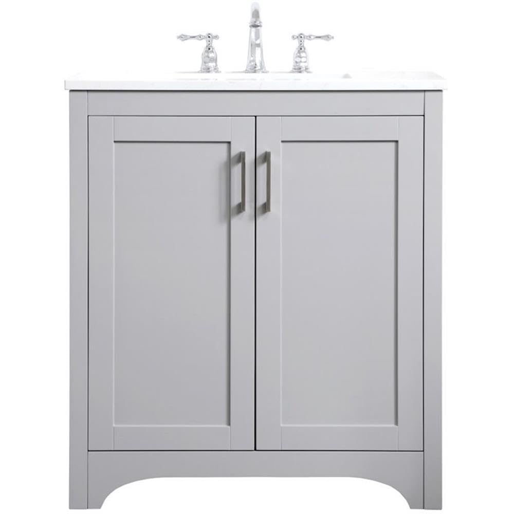 Elegant Decor 30" - Single / Grey / Traditional Wheel Care